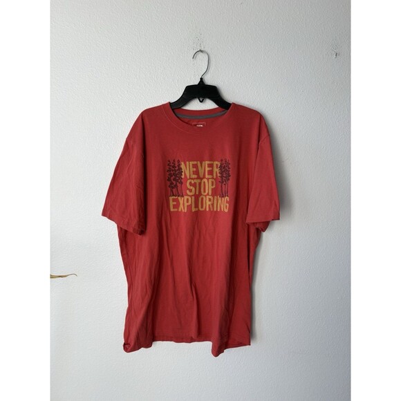 The North Face Other - The North Face Men's Short Sleeve Crew Neck Orange Never Stop Exploring Size XL